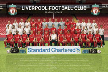 Liverpool FC 2010/11 Official Team Portrait Poster - GB Eye