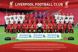 Liverpool FC Official EPL Soccer Team Portrait 2014/15 Poster - GB Eye (UK)