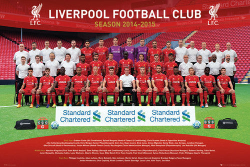 Liverpool FC Official EPL Soccer Team Portrait 2014/15 Poster - GB Eye (UK)