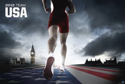 London 2012 Team USA "American Runner" Official Poster - Pyramid America