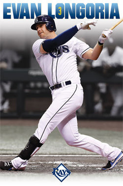 Evan Longoria "Tampa Bay Blast" MLB Action Poster - Costacos 2013