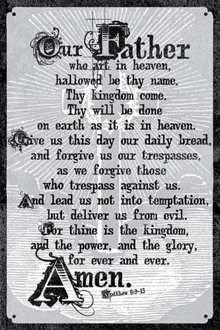 The Lord's Prayer Poster (Matthew 6:9-13) - Slingshot