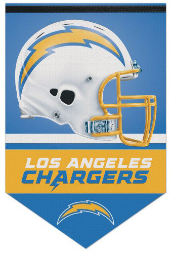chargers football helmet Los Angeles Chargers Official NFL Football Premium Felt Banner