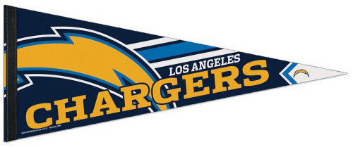 Los Angeles Chargers Football Official NFL Logo-Style Premium Felt Pennant - Wincraft Inc.