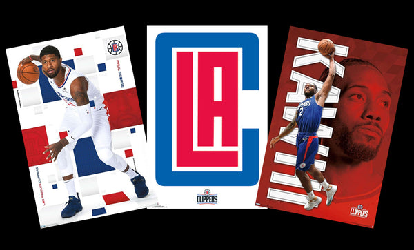 Los Angeles Clippers NBA Basketball 3-Poster Combo (Kawhi Leonard, Paul George, Team Logo)
