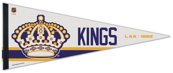 Los Angeles Kings "LAK 1982" NHL Reverse-Retro 2022-23 Premium Felt Collector's Pennant - Wincraft