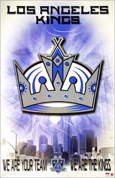 Los Angeles Kings "We are Your Team" Official Team Logo Theme Art Poster - Starline 2003