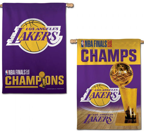 Los Angeles Lakers 2020 NBA Champions Commemorative Wall Banner Flag (28x40 2-Sided) - Wincraft Inc.