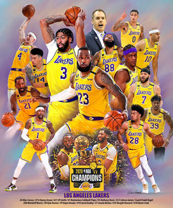 Los Angeles Lakers 2020 NBA Champions Flag 28 x 40