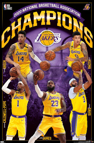 Los Angeles Lakers 2020 NBA Champions Official Commemorative Poster - Trends International