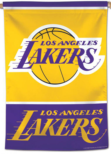 Los Angeles Lakers Official NBA Basketball Premium 28x40 Team Logo Wall Banner - Wincraft Inc.