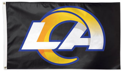 Los Angeles Rams LA Logo-Style Giant NFL Football Deluxe 3'x5' FLAG - Wincraft 2020