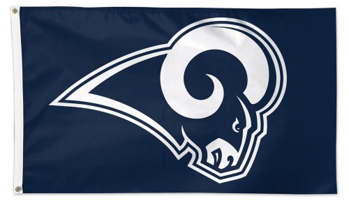 WinCraft Rams Throwback Vintage 3x5 Foot Banner Flag – Officially Licensed, Double-Sided, With Grommets