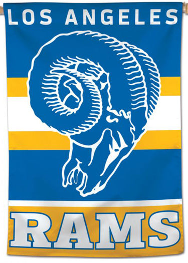 Los Angeles Rams Football Retro 1960s Style Premium Collector's Wall B ...