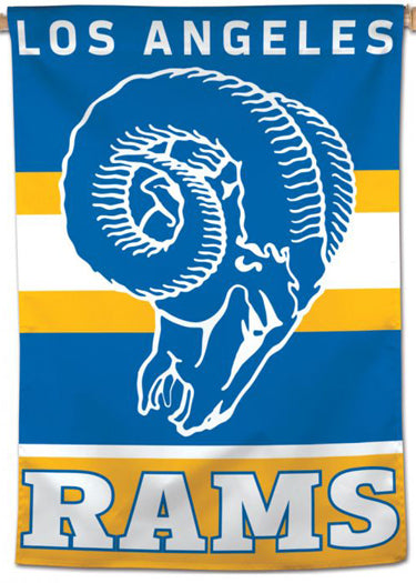 Los Angeles Rams Football Retro 1960s Style Premium Collector's Wall Banner - Wincraft Inc.