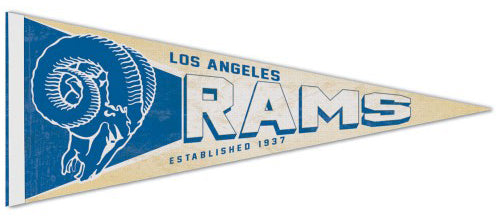 Los Angeles Rams NFL Retro 1950s-Style Premium Felt Collector's Pennan ...