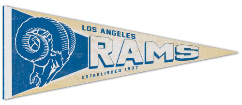 Los Angeles Rams NFL Retro 1950s-Style Premium Felt Collector's Pennant - Wincraft Inc.