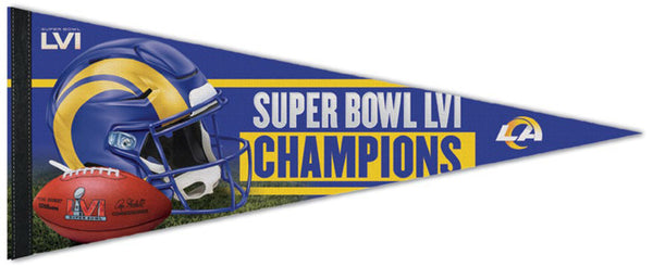 Los Angeles Rams Super Bowl LVI (2022) Champions Premium Felt Collector's Pennant - Wincraft Inc.