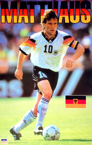 Lothar Matthaus Team Germany World Cup 1994 Football Soccer Poster - Starline Inc.