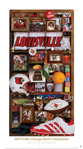 Louisville Football 2007 Orange Bowl Champs "Memories" - Smashgraphix Inc.