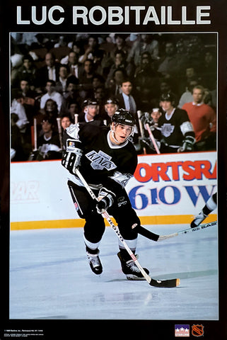Luc Robitaille "Breakaway" Los Angeles Kings NHL Action Poster - Starline 1988