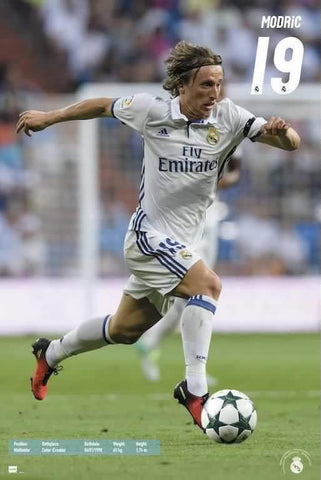 Luca Modric "Super Action" Real Madrid CF Official La Liga Soccer Poster - G.E. (Spain)