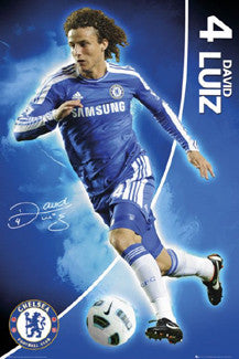 David Luiz "Signature" Chelsea FC Soccer Poster - GB Eye Inc.