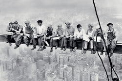 Rockefeller Center 1932 "Lunch on a Skyscraper" Poster Print (Charles C. Ebbets) - Eurographics Inc.