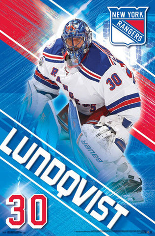 Henrik Lundqvist "The King" New York Rangers Official NHL Hockey Wall Poster - Trends 2017