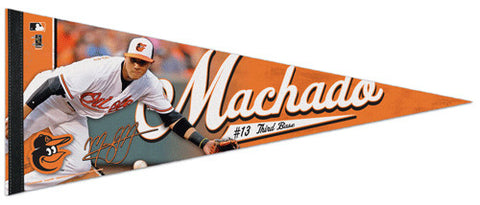 Manny Machado "Signature" Baltimore Orioles Premium Felt Collector's Pennant - Wincraft 2013
