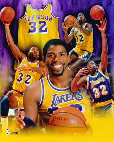 Premium champion Los Angeles Lakers basketball Magic Johnson