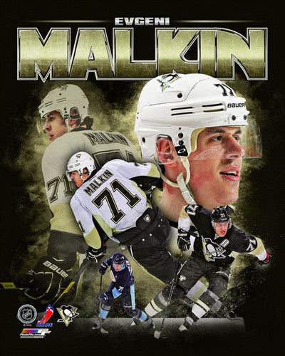 Evgeni Malkin Throwback Pittsburgh Penguins Official NHL Hockey Poster -  Trends 2017 – Sports Poster Warehouse