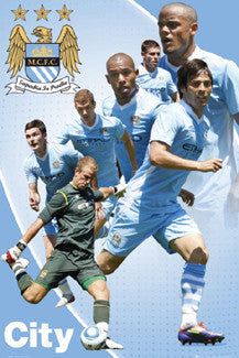 Manchester City "Seven Stars" 2011/12 Poster - GB Eye (UK)