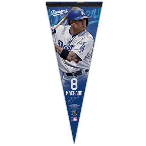 Manny Machado L.A. Dodgers Signature Series Premium Felt Pennant - Wincraft  2018 – Sports Poster Warehouse