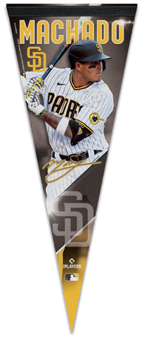 Manny Machado "Signature Series" San Diego Padres Official MLB Premium Felt Pennant - Wincraft Inc.