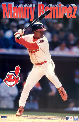 Manny Ramirez Action Cleveland Indians Poster (1996) - Starline Inc.