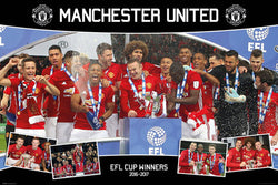 Manchester United 2017 EFL Cup Championship Celebration Commemorative Poster - GB Eye