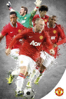 Manchester United "Super Five" (2011/12) Poster (De Gea, Rooney, Evra, Park, Nani) - GB Eye