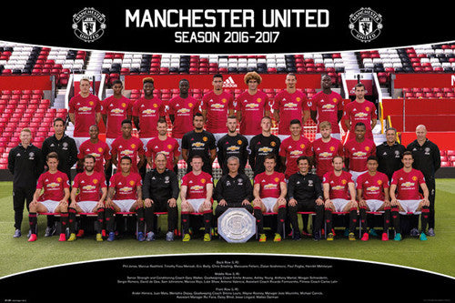 Manchester United FC Official Team Portait 2016/17 EPL Poster - GB Eye (UK)