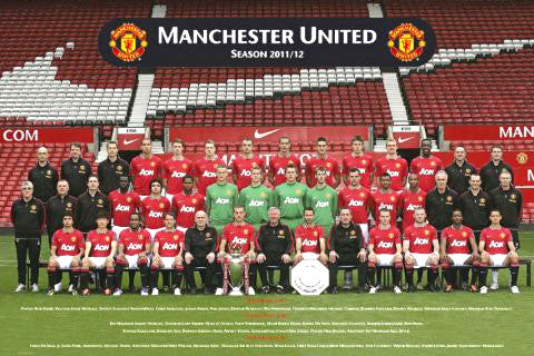 Manchester United FC 2011/12 Official Team Portrait Poster - GB Eye (UK)