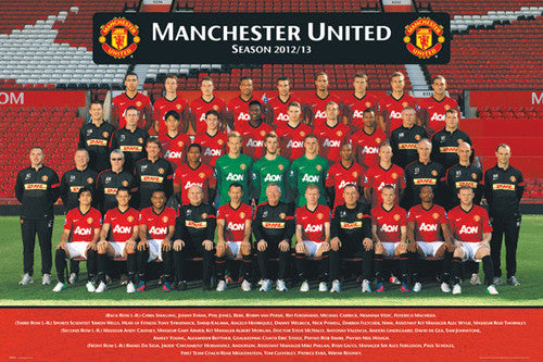 Manchester United FC 2012/13 Official Team Portrait Poster - GB Eye (UK)