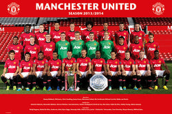 Manchester United FC 2013/14 Official Team Portrait Poster - GB Eye (UK)