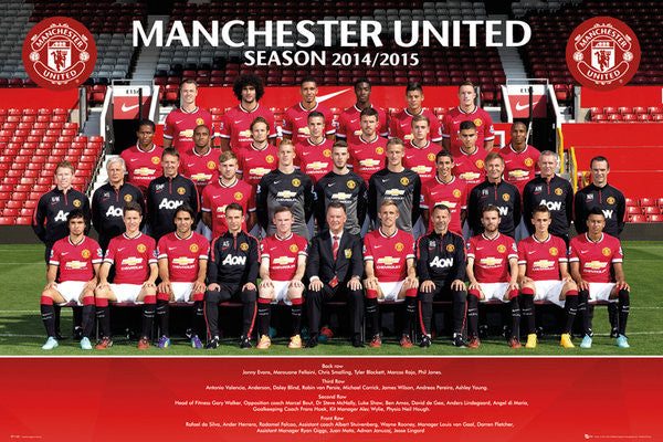 Manchester United FC Official Team Portait 2014/15 Poster - GB Eye (UK)