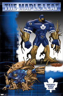 Toronto Maple Leafs "The Maple Leaf" NHL Guardian Project Superhero Poster - Costacos Sports