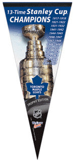 Toronto Maple Leafs 13-Time Stanley Cup Champions EXTRA-LARGE Premium Pennant