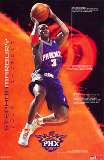 Stephon Marbury "Solar Flare" Phoenix Suns NBA Action Poster - Starline 2003