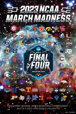 NCAA March Madness 2023 Men's Basketball Championships Official Poster (68-Team Field) - ProGraphs