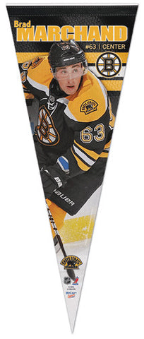 Brad Marchand "Action 63" Premium Felt Collector's Pennant (LE/1000) - Wincraft
