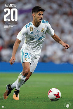 Marco Asensio "Superstar" Real Madrid CF Official La Liga Football Action Poster - Grupo Erik (Spain)