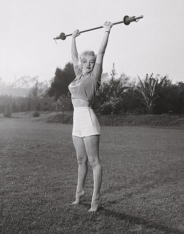 Marilyn Monroe Poster - Vintage black-and-white portrait of Marilyn Monroe  